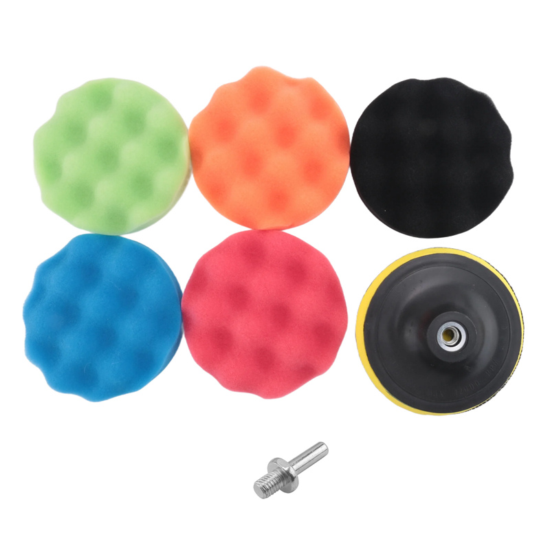Polish Pad Set Buffer - ABJA-8 ชิ้น/เซ็ตรถฟองน้ําขัด Pad ชุด 5 นิ้ว