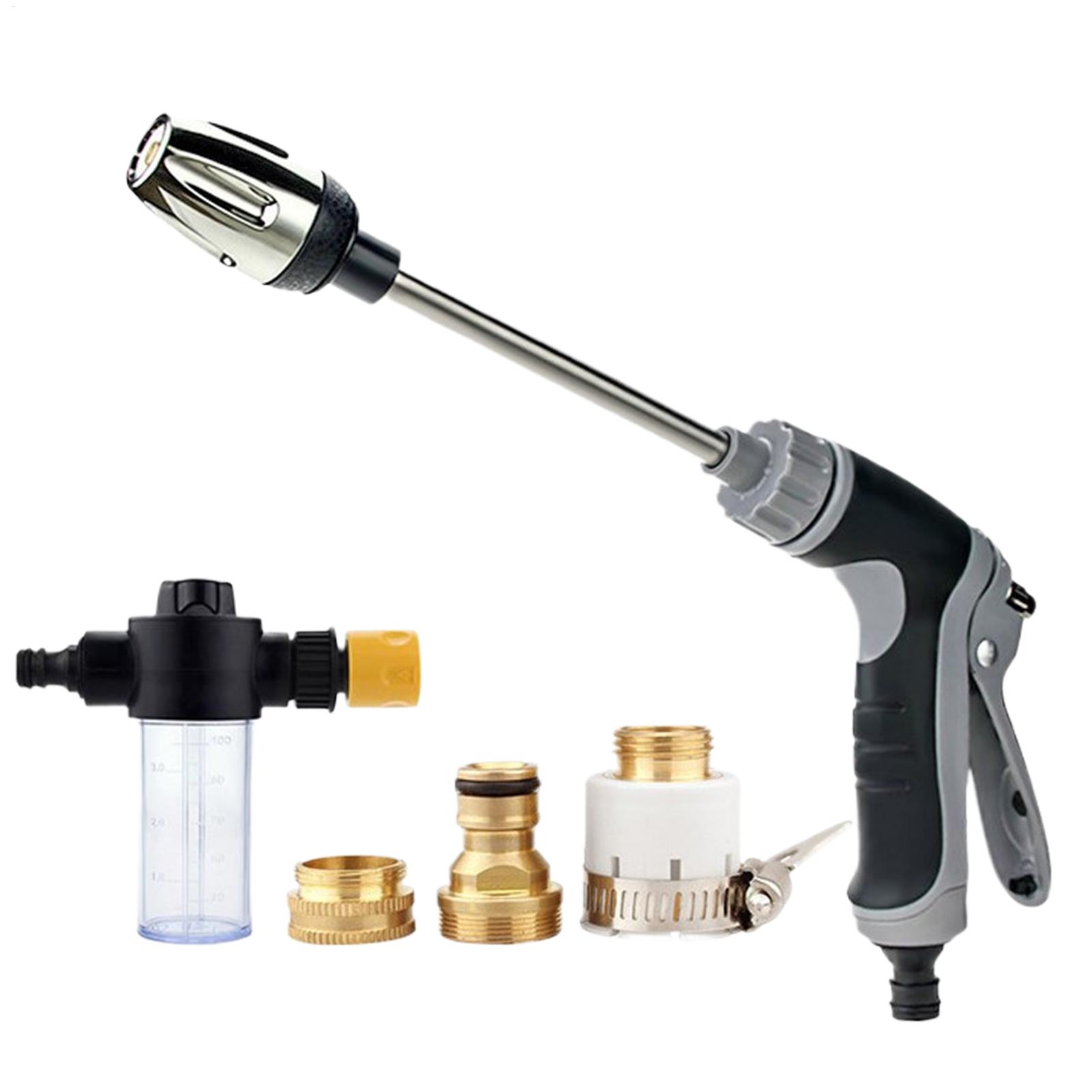 Pressure Washer Foam Gun - เครื่องฉีดน้ำแรงดันสูงอเนกประสงค์ พร้อมหัวฉีดพ่นแรงดันสูงและขวดโฟม สำหรับใช้ในบ้านและสวน