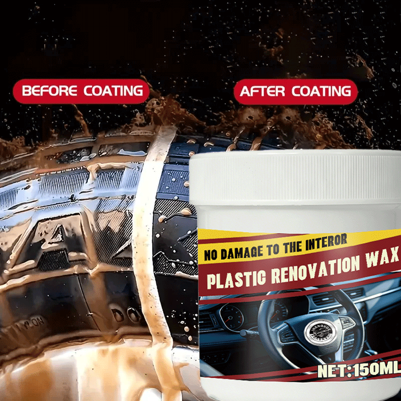 Trim Restorer Plastic - ครีมเคลือบเงารถยนต์ 150 กรัม สำหรับการปรับปรุงพลาสติก เพิ่มความเงางามยาวนาน ฟื้นฟูขอบยาง