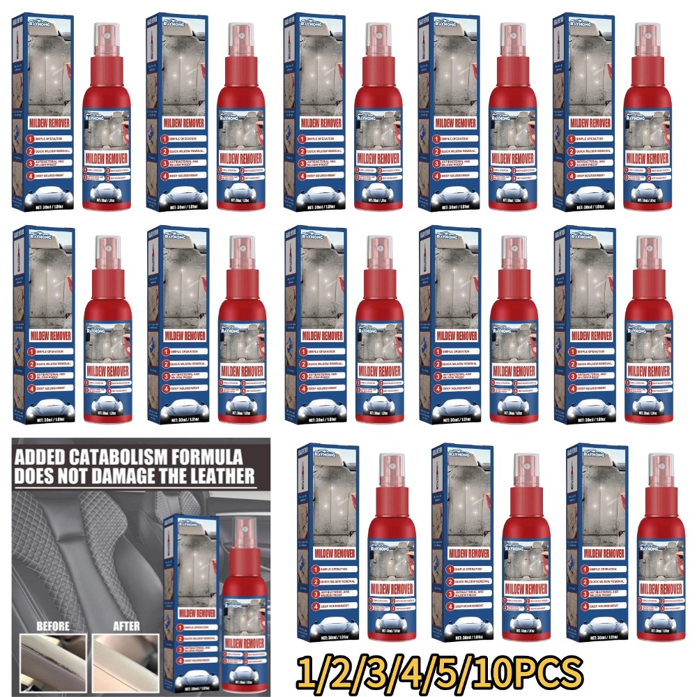Seat Cleaner Fabric - น้ำยาขจัดเชื้อราในรถยนต์ 30 มล. สเปรย์ทำความสะอาดภายในรถยนต์อเนกประสงค์ น้ำยาขจัดคราบสำหรับผ้าหนัง การดูแลเบาะรถยนต์