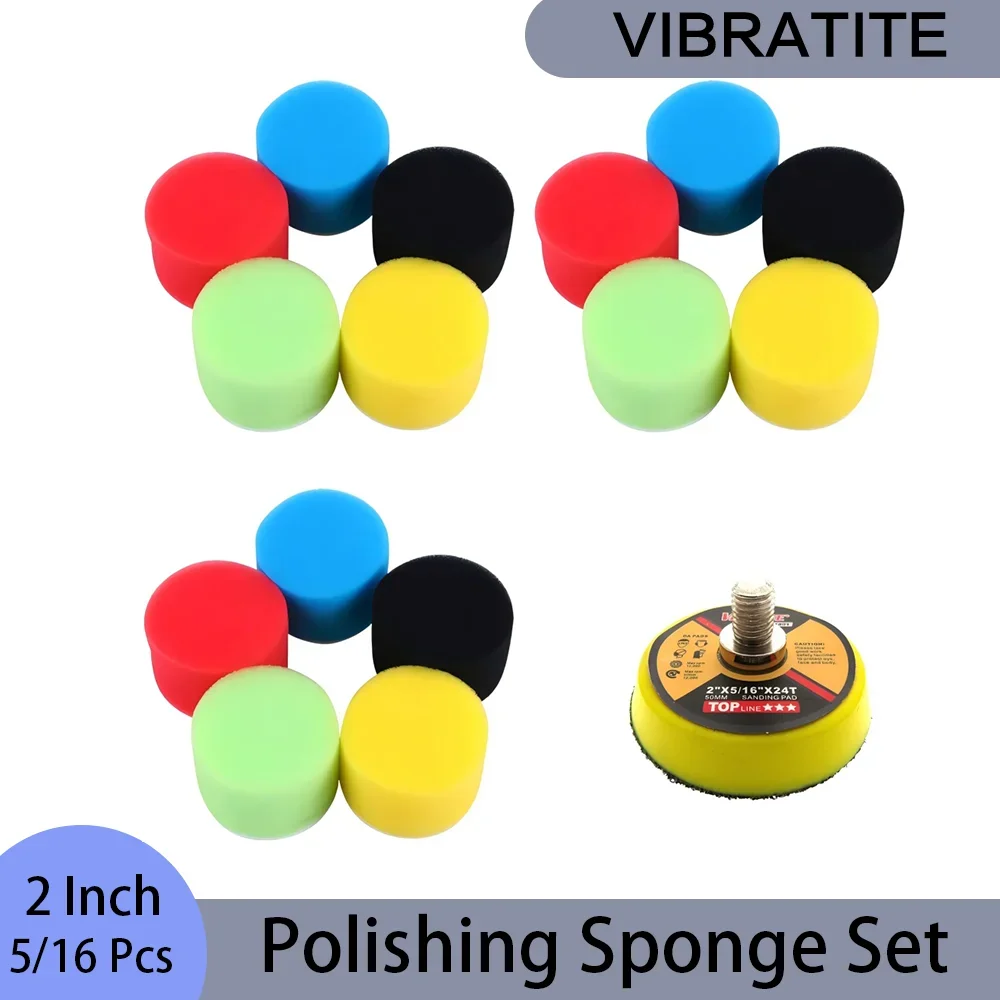 ชุดฟองน้ำขัดเงาขนาด 2 นิ้ว 5/1 - Polish Pad Set Buffer บทวิจารณ์และราคา