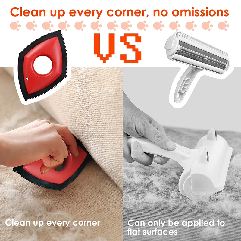 4 โหมด PET Hair Remover แปรงหว - Seat Cleaner Fabric บทวิจารณ์และราคา