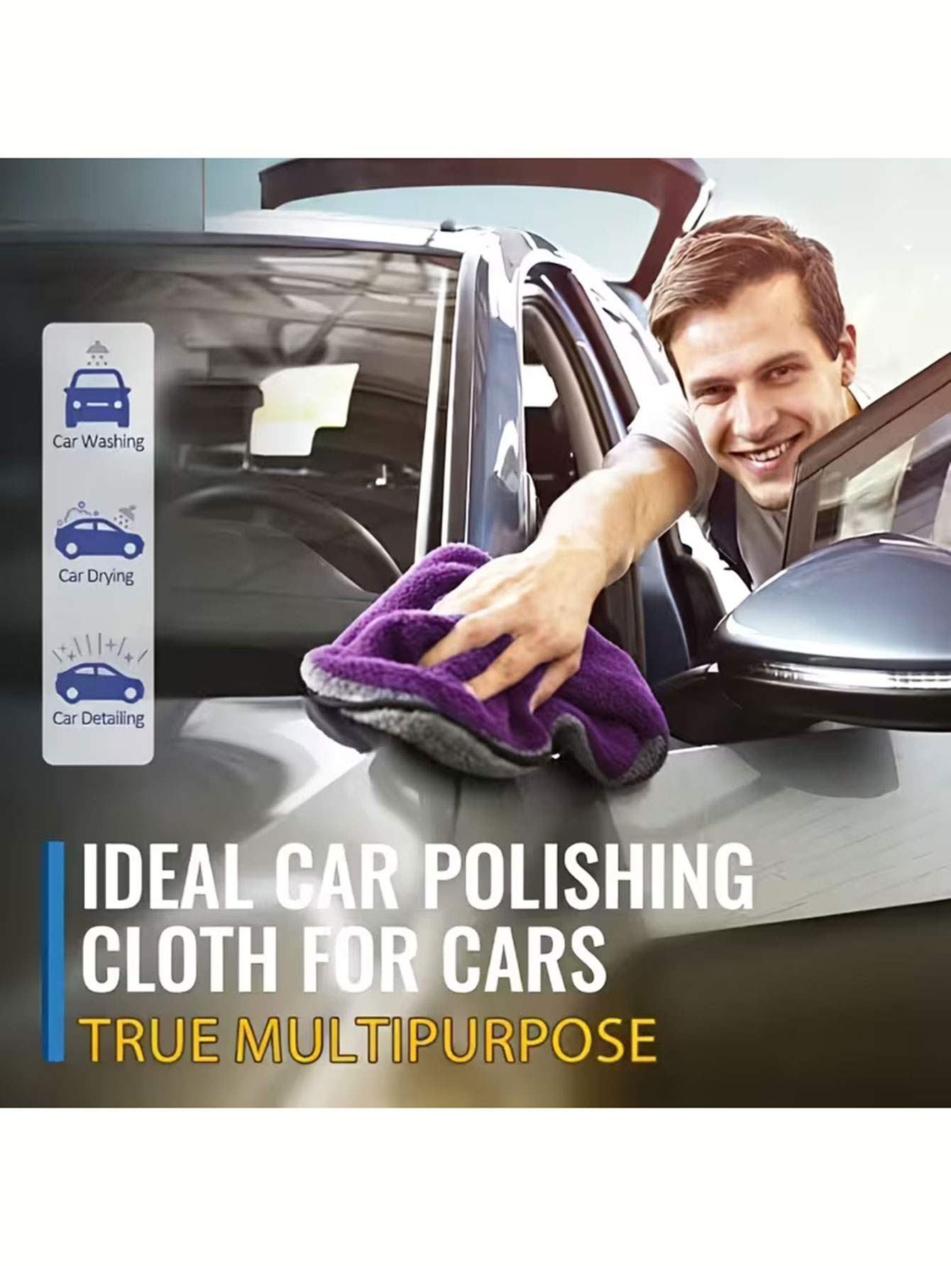 ผ้าทำความสะอาดไมโครไฟเบอร์กำมะ - Microfiber Towel Detailing บทวิจารณ์และราคา
