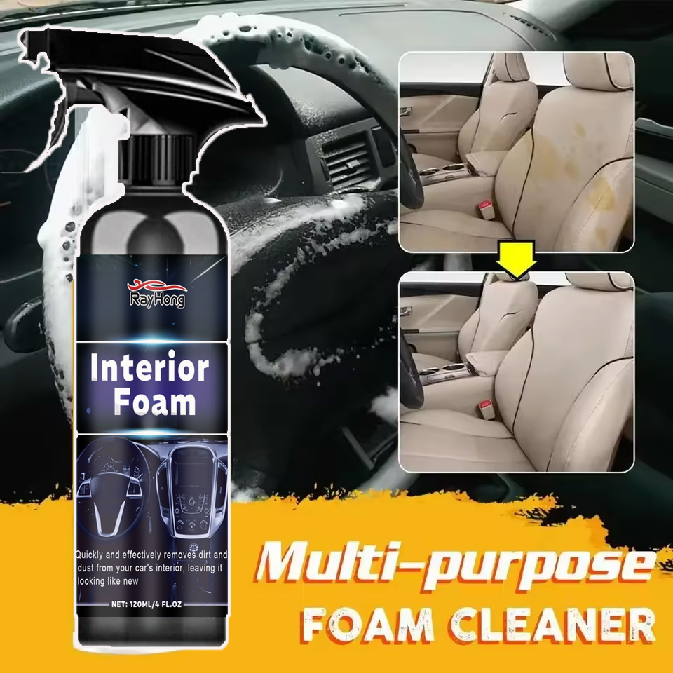 Multi-Purpose ภายในรถโฟมทําควา - Seat Cleaner Fabric บทวิจารณ์และราคา